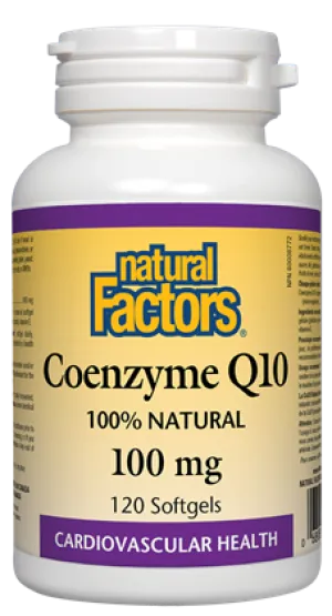 Natural Factors Coenzyme Q10 (100mg) (120 SoftGels)