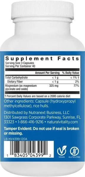 Natural Vitality Calm Mag 120 Capsule