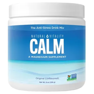 Natural Vitality CALM Magnesium Citrate Powder Unflavored 8 Oz
