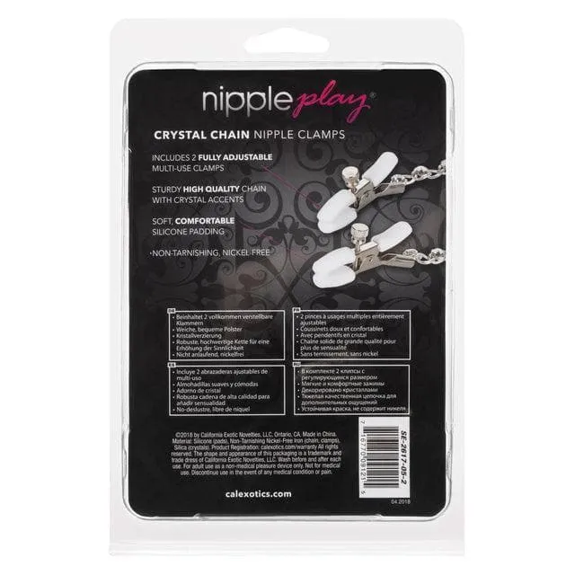 Nipple Play Crystal Chain Adjustable Nipple Clamps