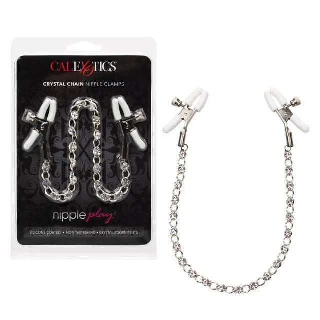 Nipple Play Crystal Chain Adjustable Nipple Clamps