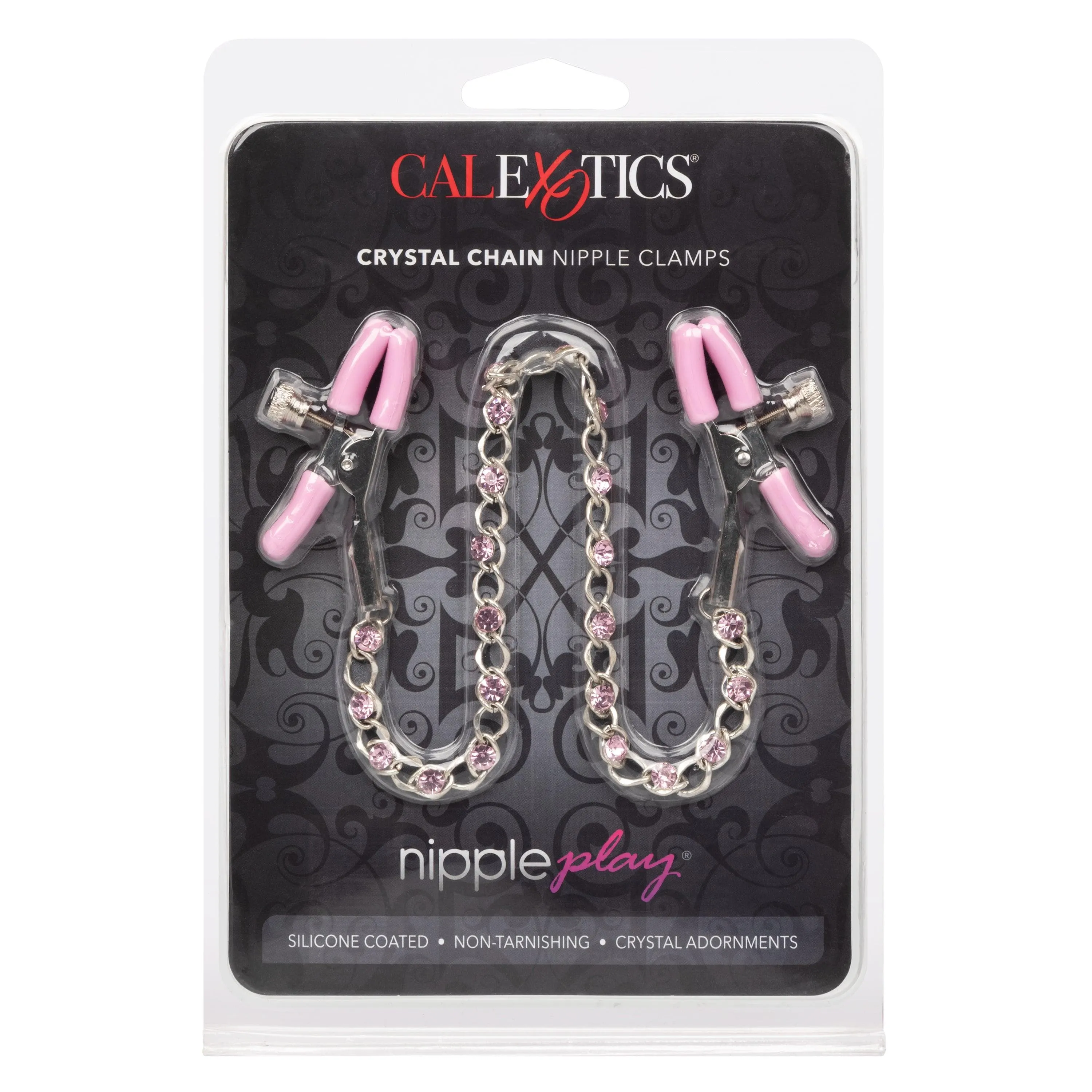 Nipple Play Fully Adjustable Crystal Chain Nipple Clamps
