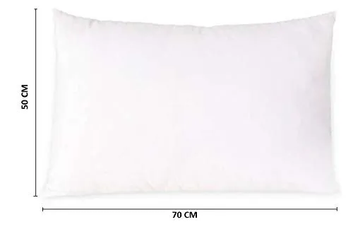 Oasis Pillows Pack of 2 Pcs - Premier Quality Conjugate Hollow Siliconized Polyester Filling- 50 X 70 cm- Off-White