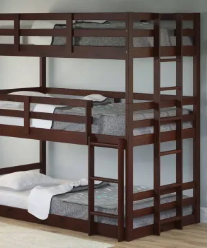 Paisley Cappuccino Triple Bunk Bed