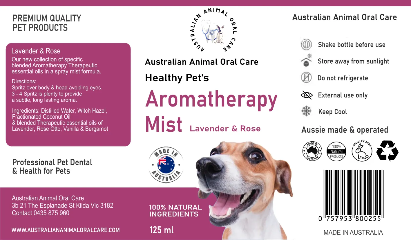 Pet Aromatherapy - Rose & Lavender