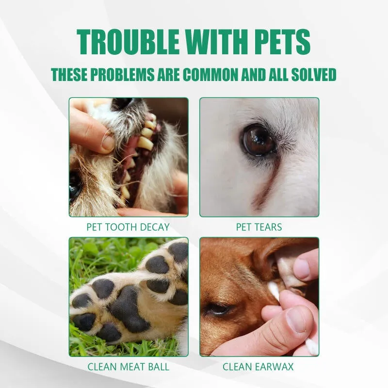Pet Finger Cot Wet Wipes Easy Teeth Cleaning Solution