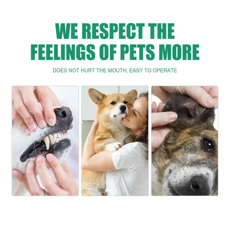 Pet Finger Cot Wet Wipes Easy Teeth Cleaning Solution