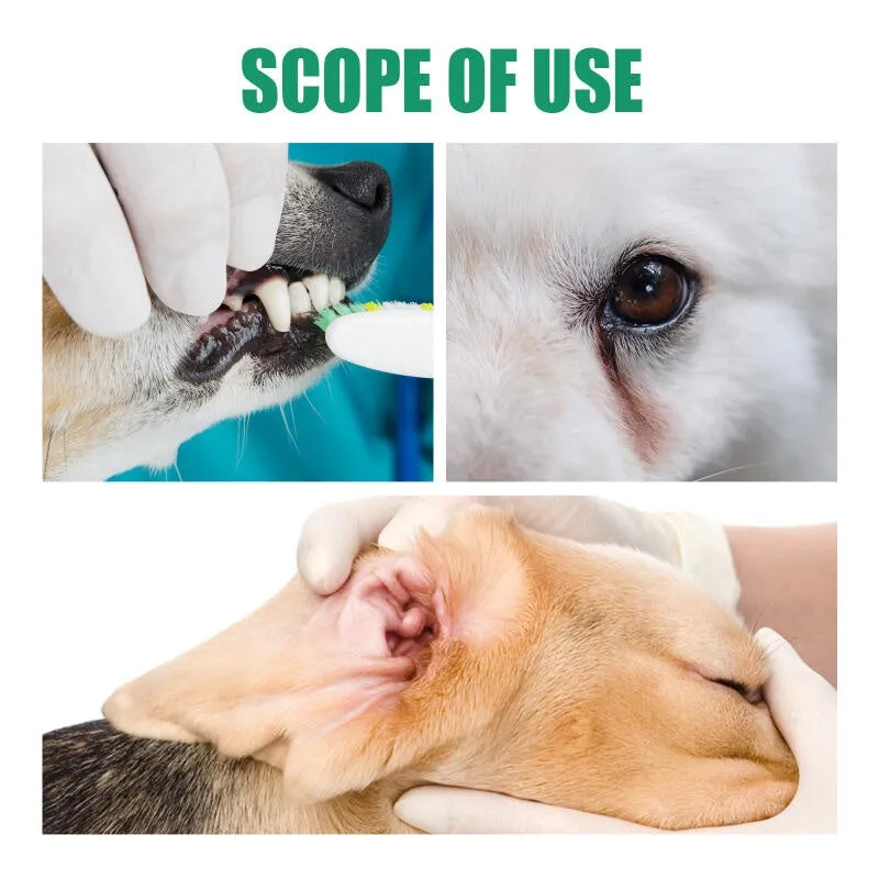 Pet Finger Cot Wet Wipes Easy Teeth Cleaning Solution