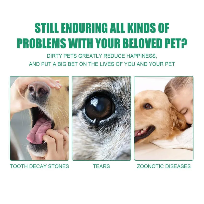 Pet Finger Cot Wet Wipes Easy Teeth Cleaning Solution