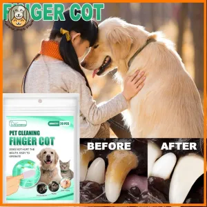 Pet Finger Cot Wet Wipes Easy Teeth Cleaning Solution