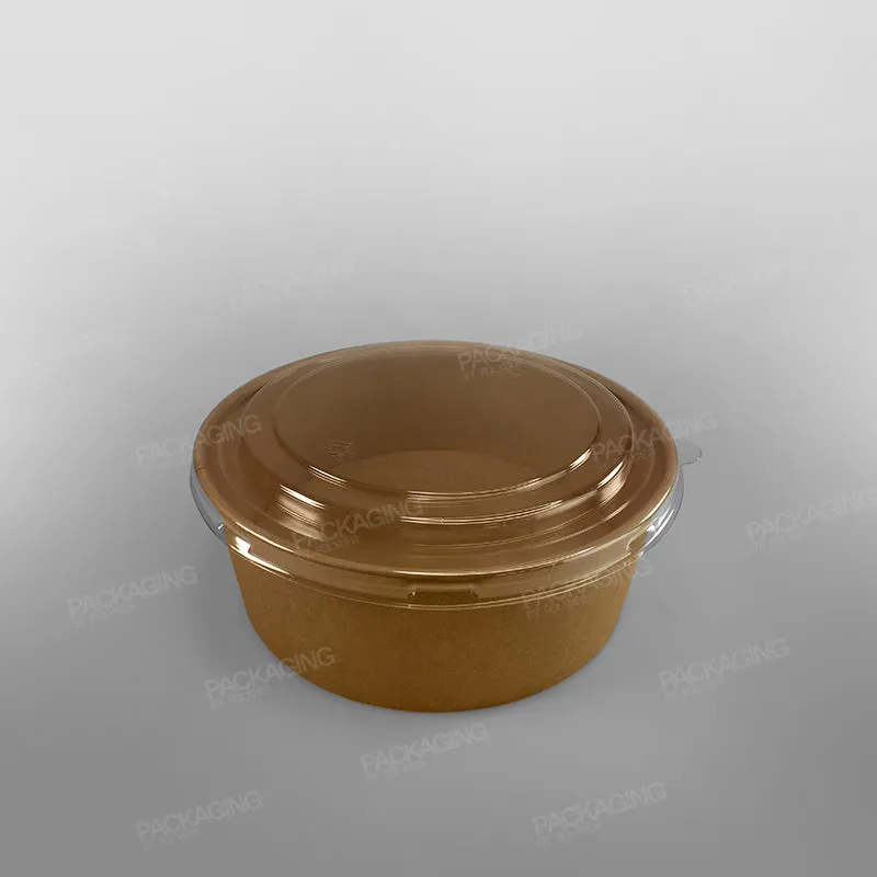 Polymer PET Lid For Food Bowl - Kraft
