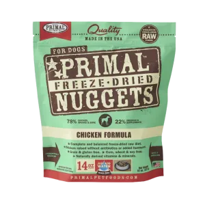 Primal Nuggets Chicken Formula Freeze-Dried Dog Food