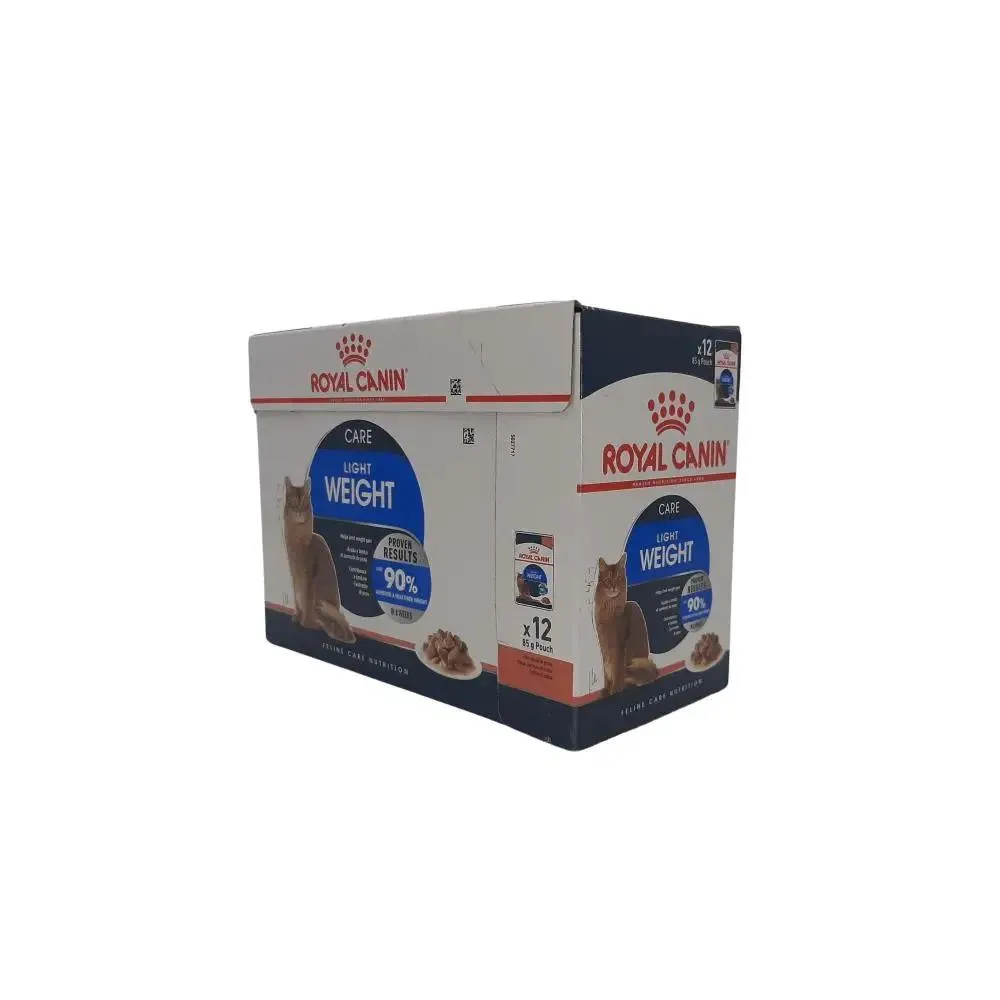 Royal Canin Feline Care Nutrition Light Weight Care Wet Cat Food 85g Pack of 12