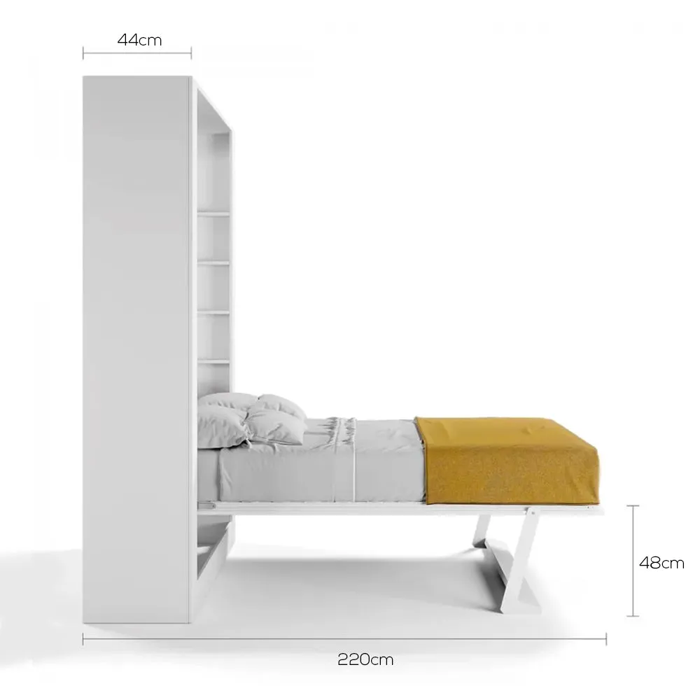 Royal Nova Queen Wall Bed with Inner Bookcase