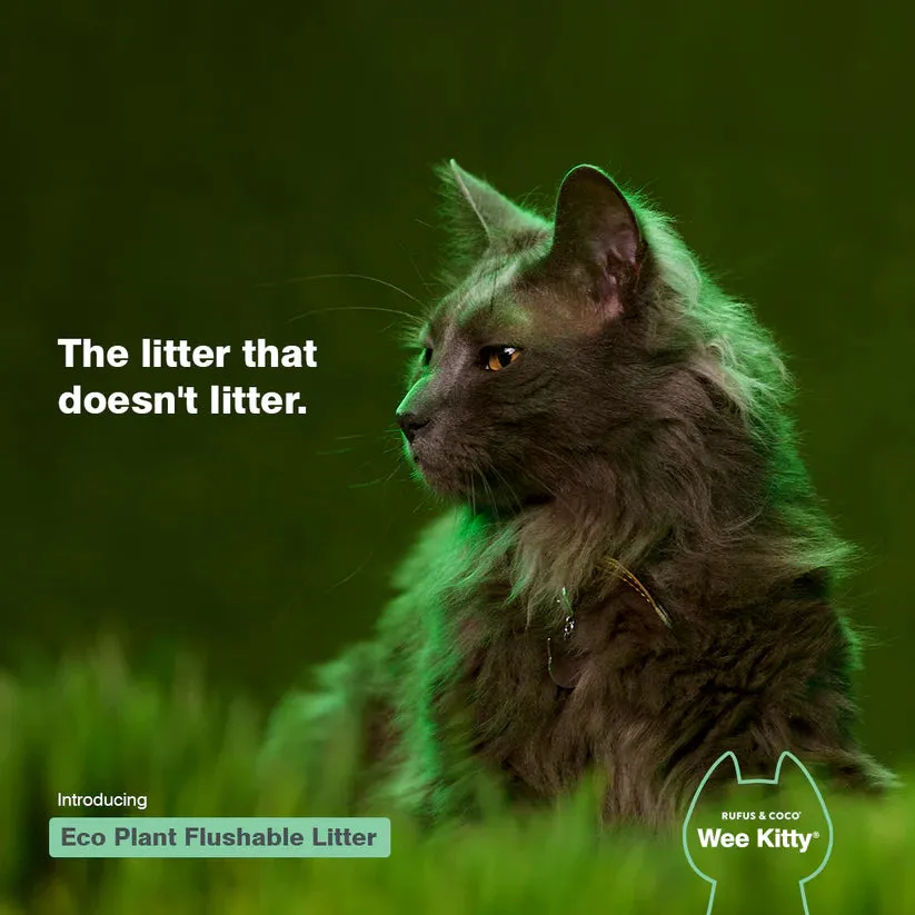 Rufus & Coco Wee Kitty Eco Plant Flushable Cat Litter