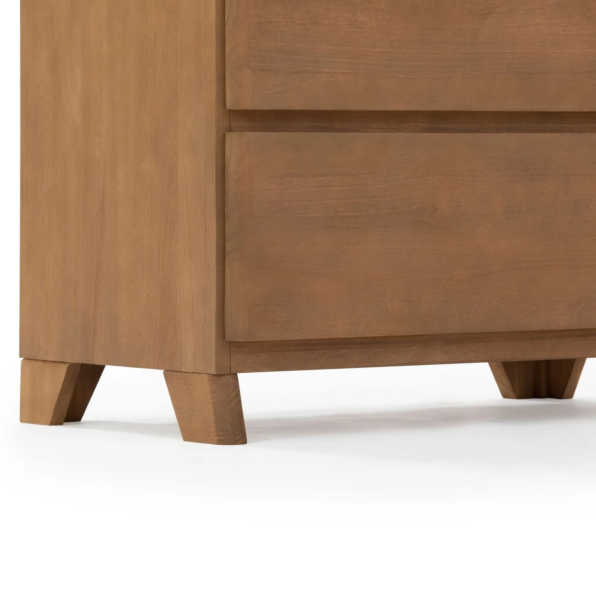 Rustic 2-Drawer Nightstand