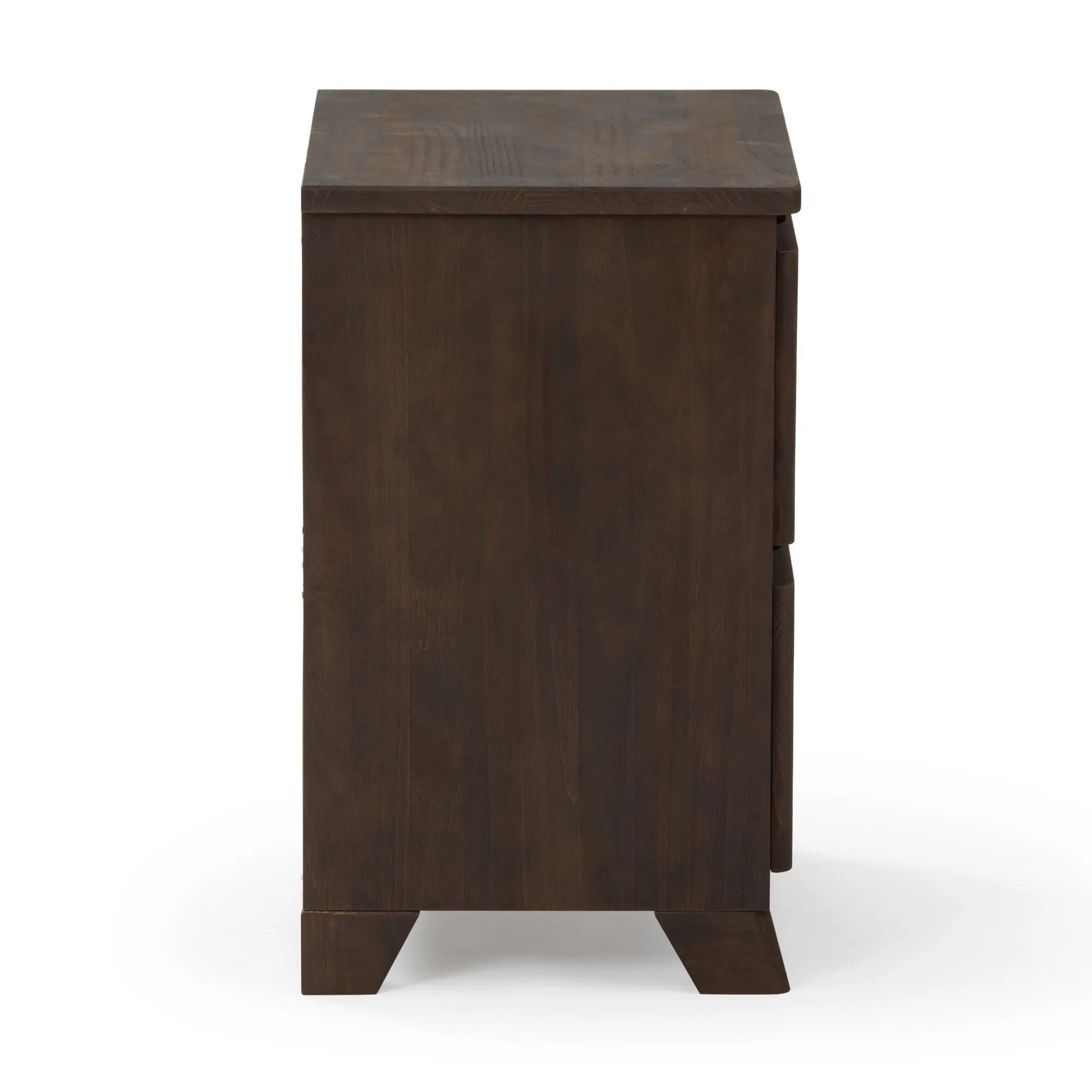 Rustic 2-Drawer Nightstand