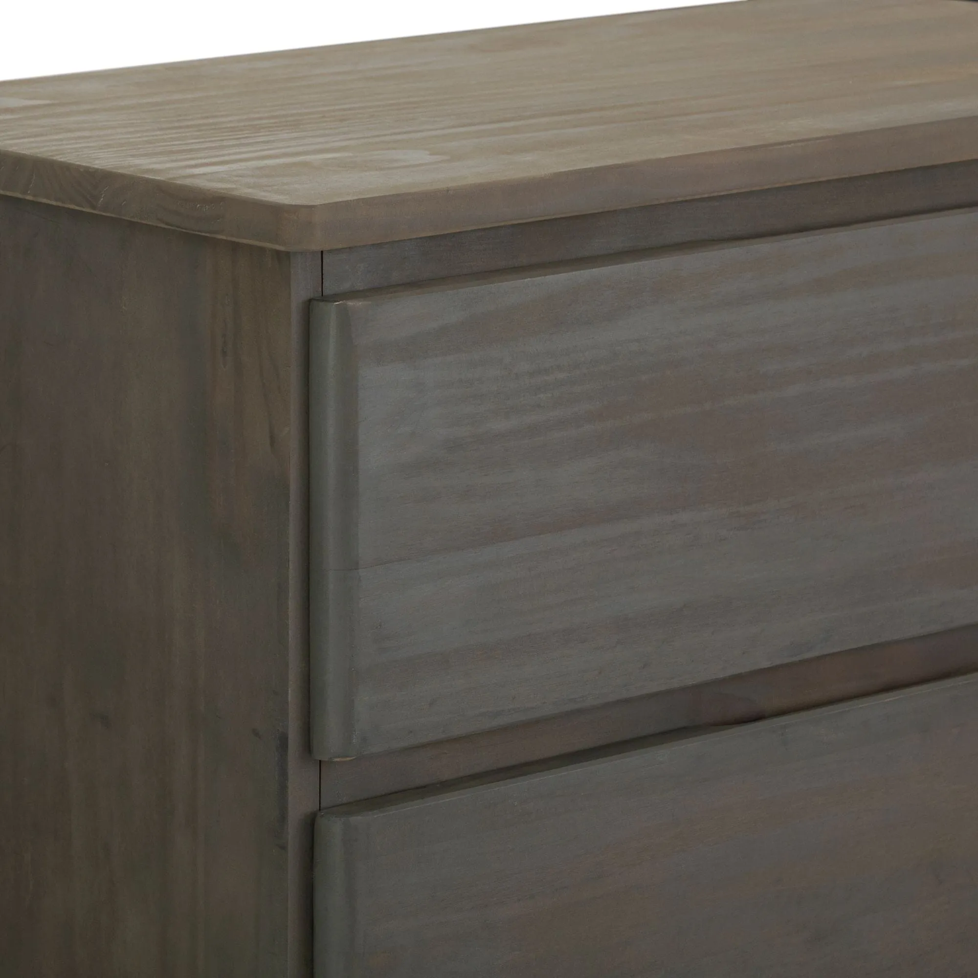 Rustic 2-Drawer Nightstand