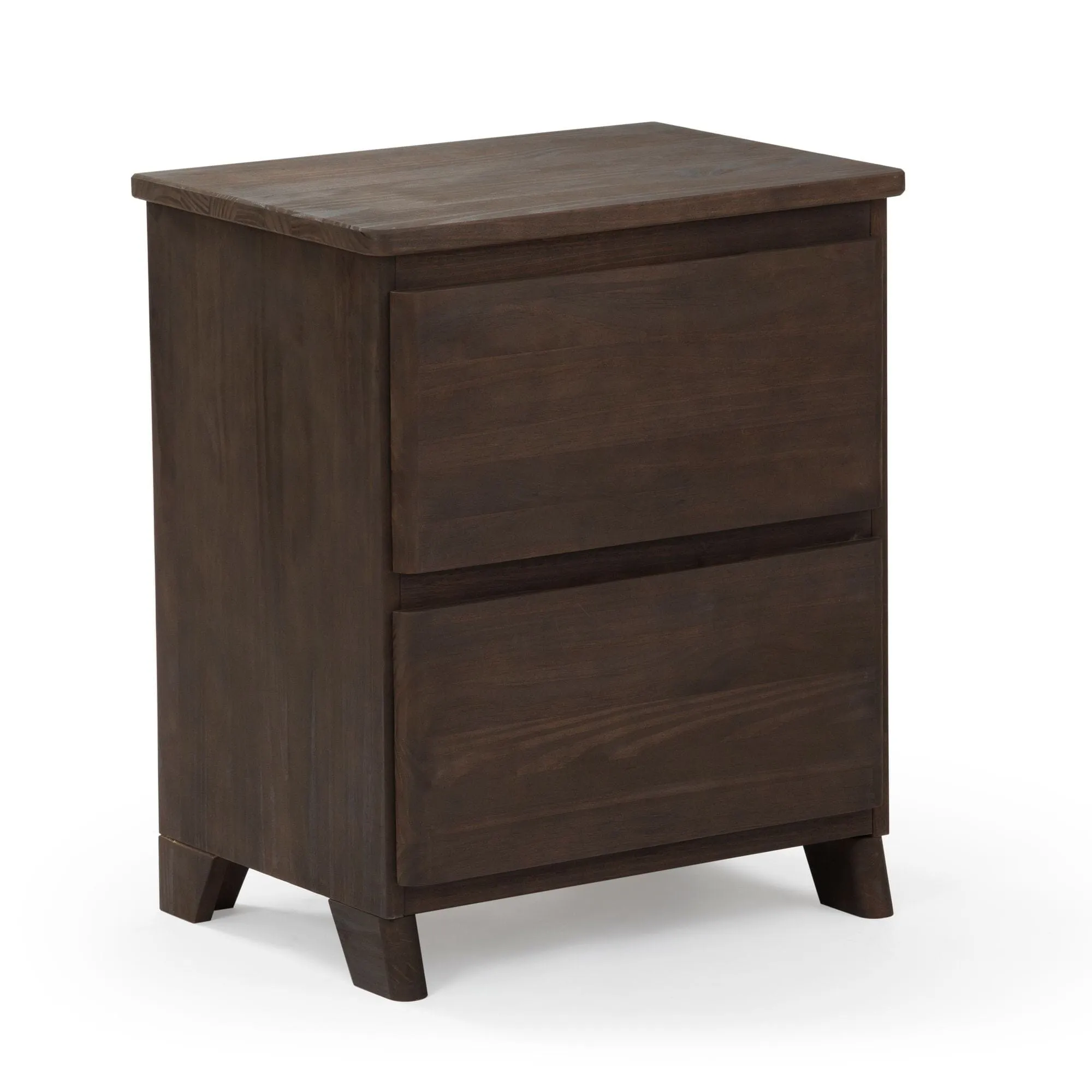 Rustic 2-Drawer Nightstand