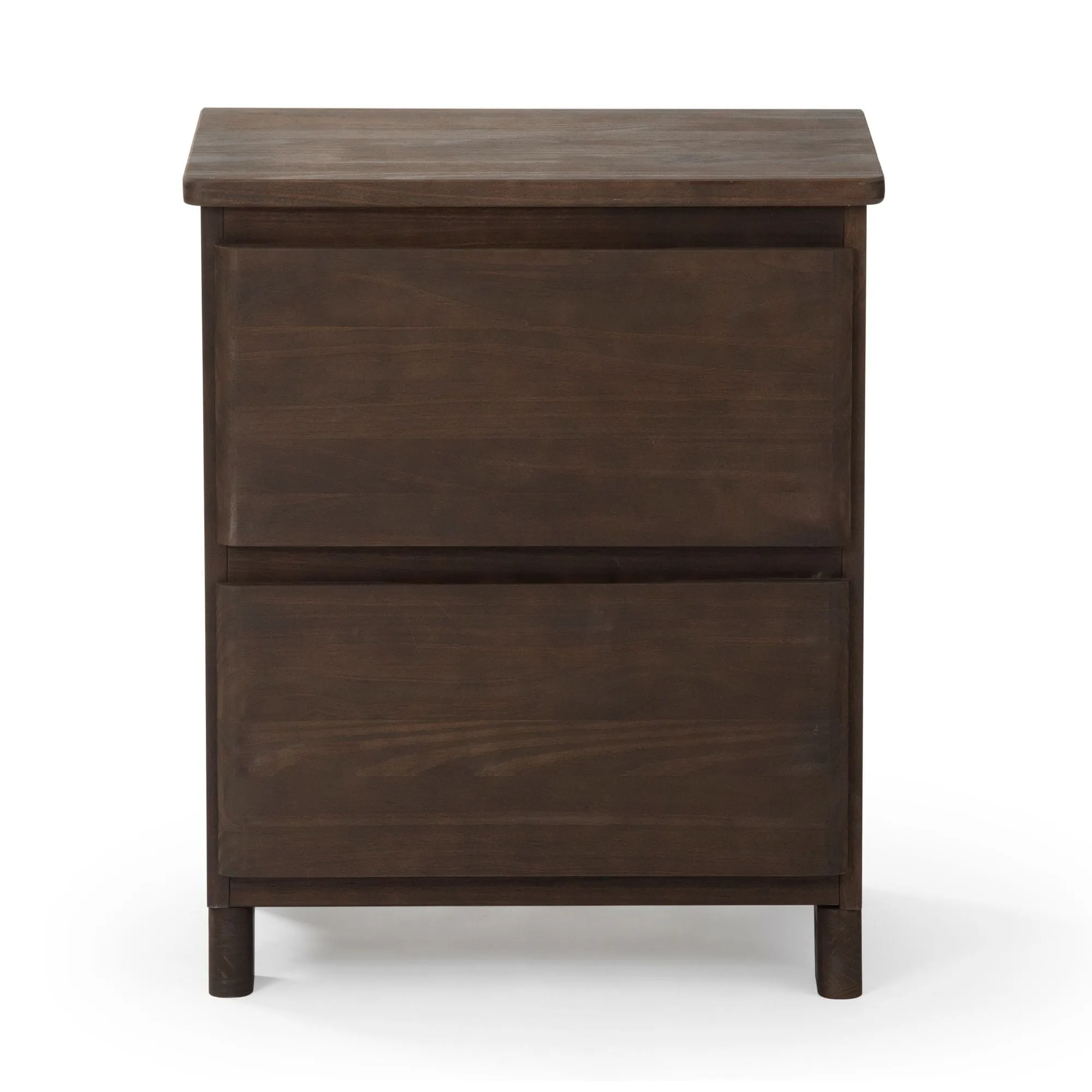 Rustic 2-Drawer Nightstand