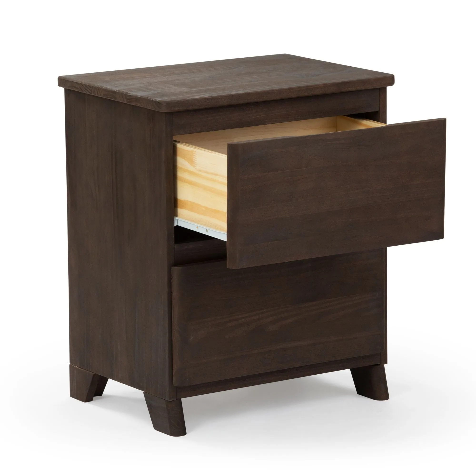 Rustic 2-Drawer Nightstand