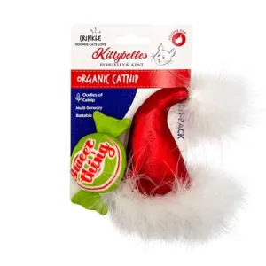 Santa Hat & Sweet Thing Candy 2pk Plush Cat Toy