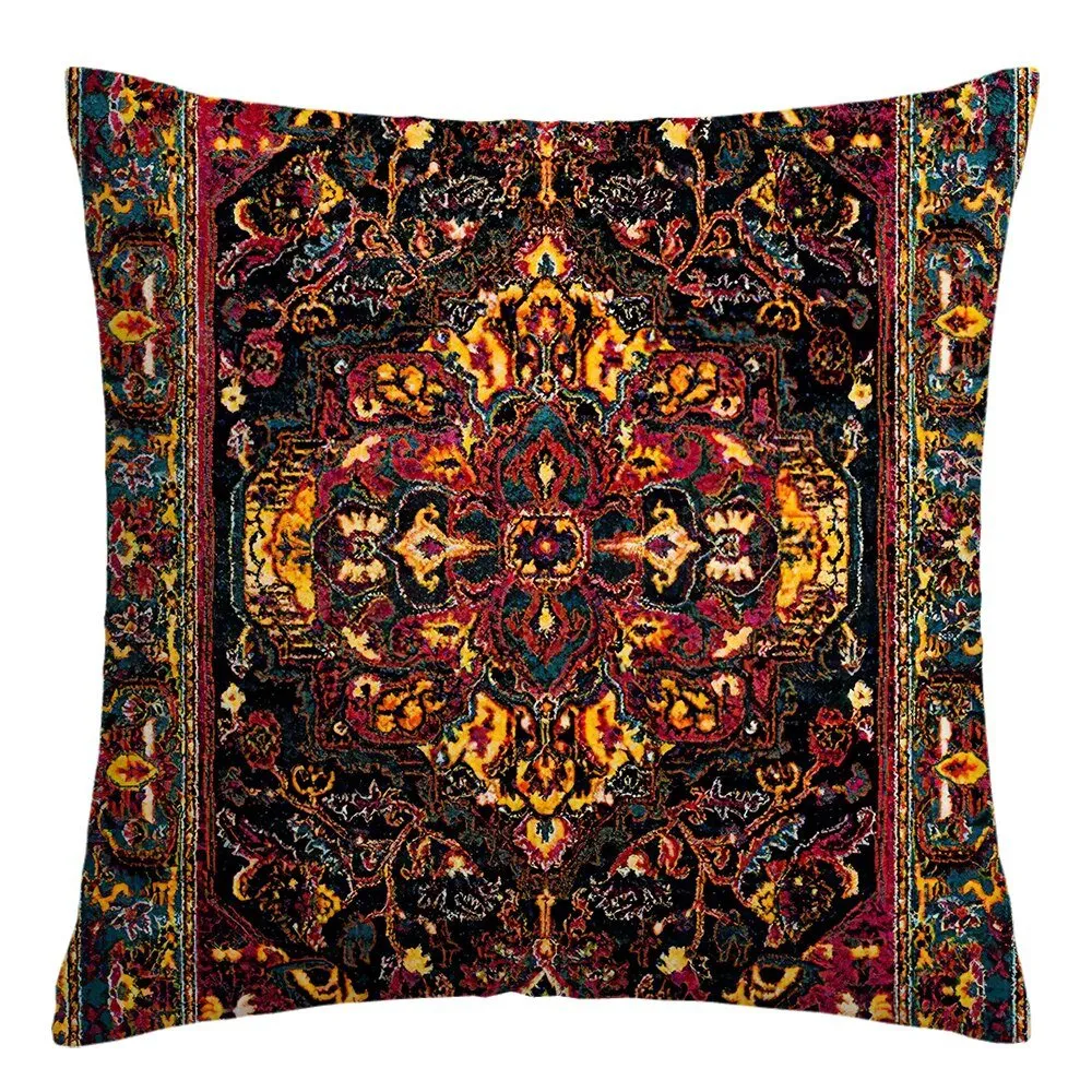 Short Plush Cushion Cover for Home Decor
