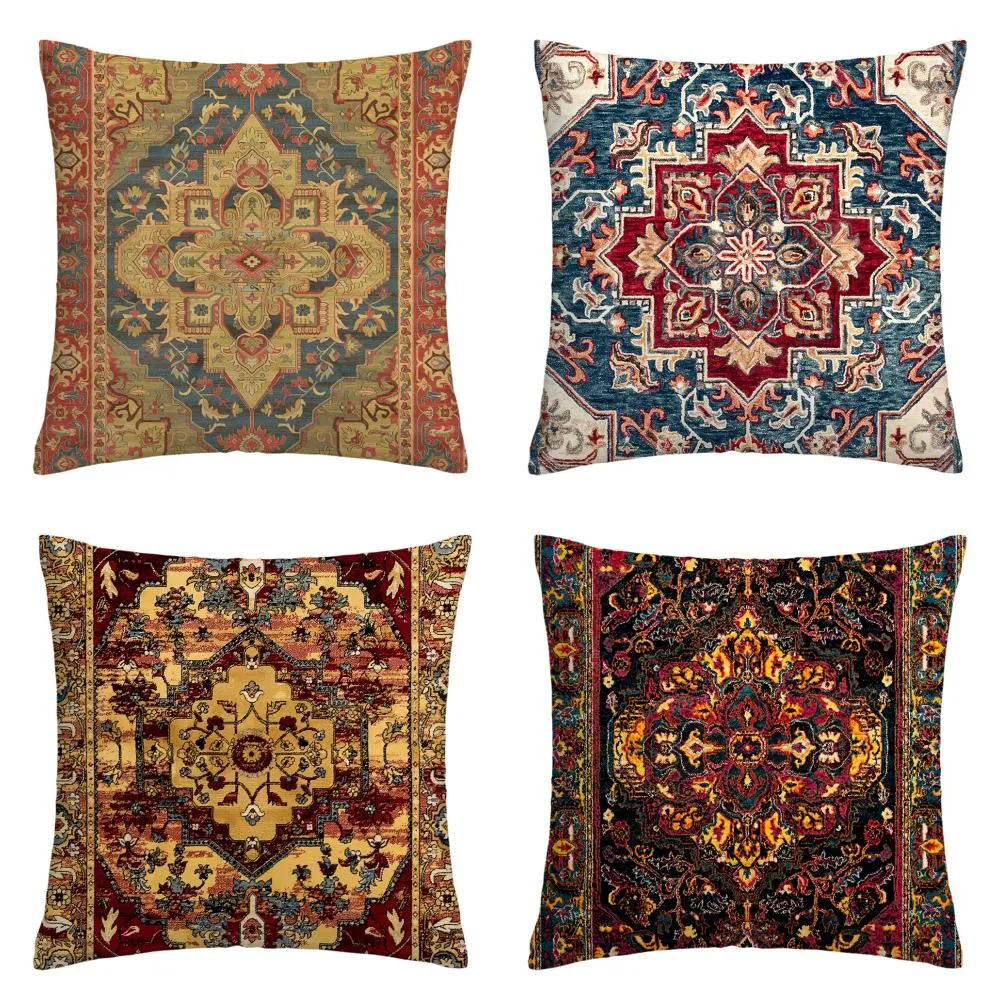 Short Plush Cushion Cover for Home Decor