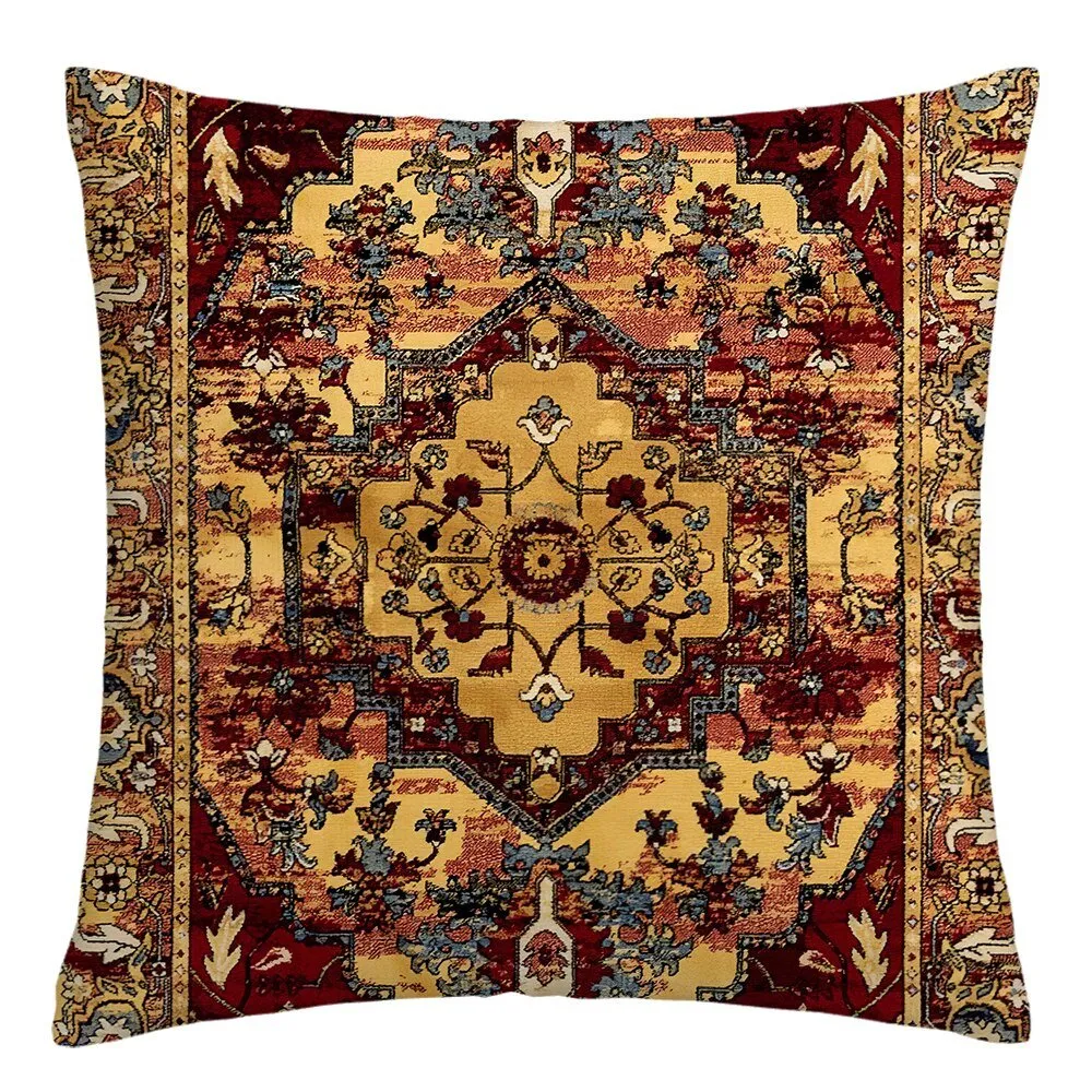Short Plush Cushion Cover for Home Decor