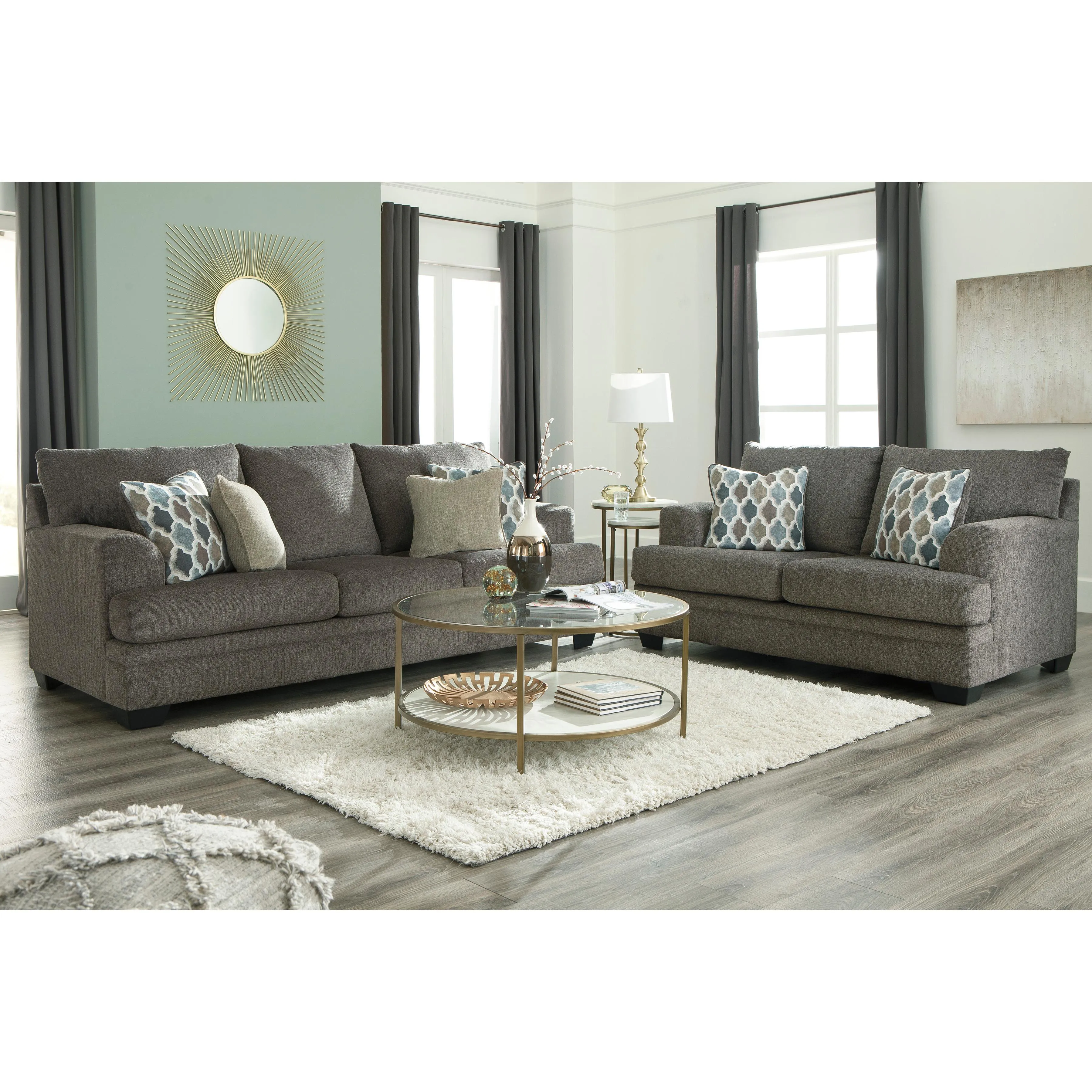Signature Design by Ashley Dorsten Stationary Fabric Loveseat 7720435