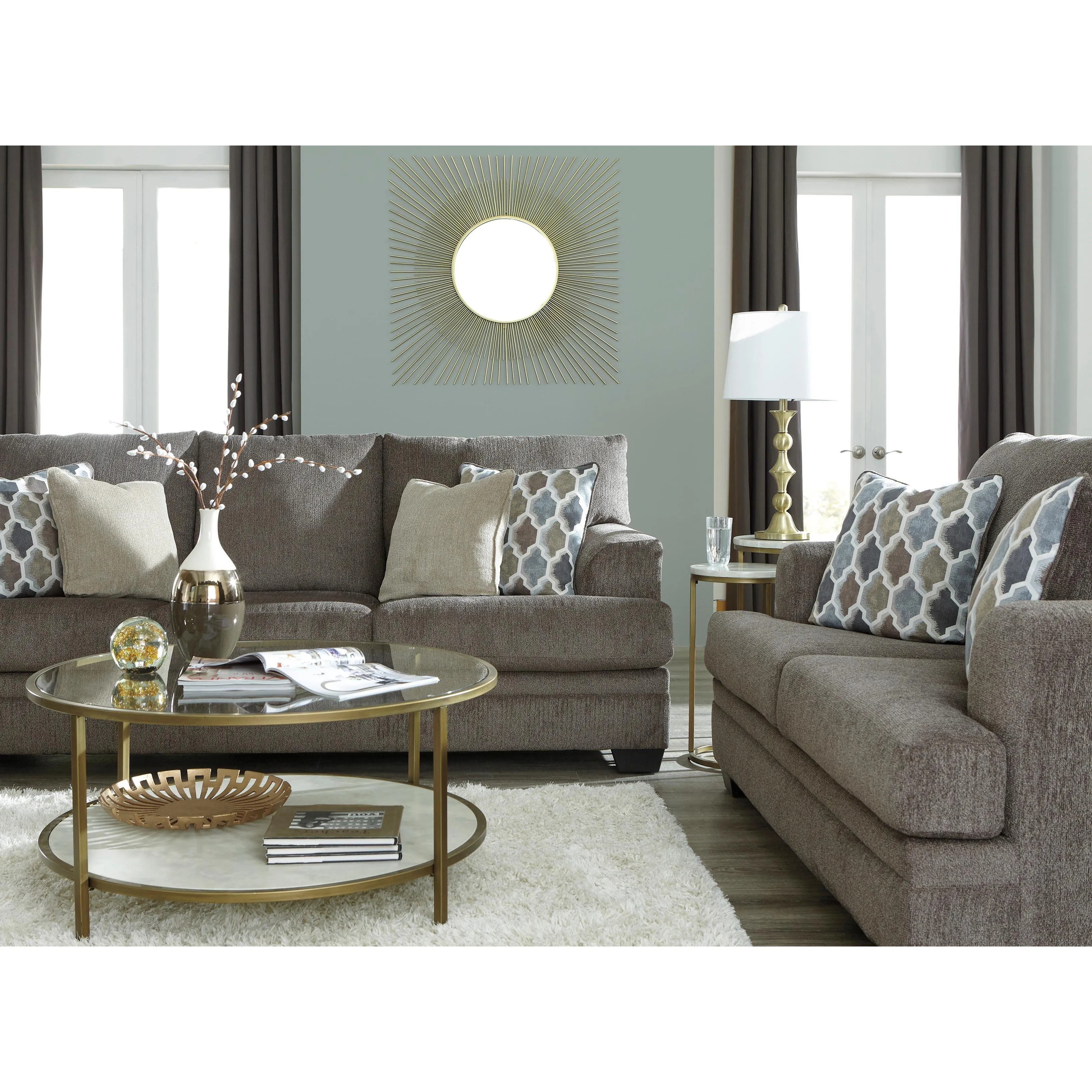 Signature Design by Ashley Dorsten Stationary Fabric Loveseat 7720435