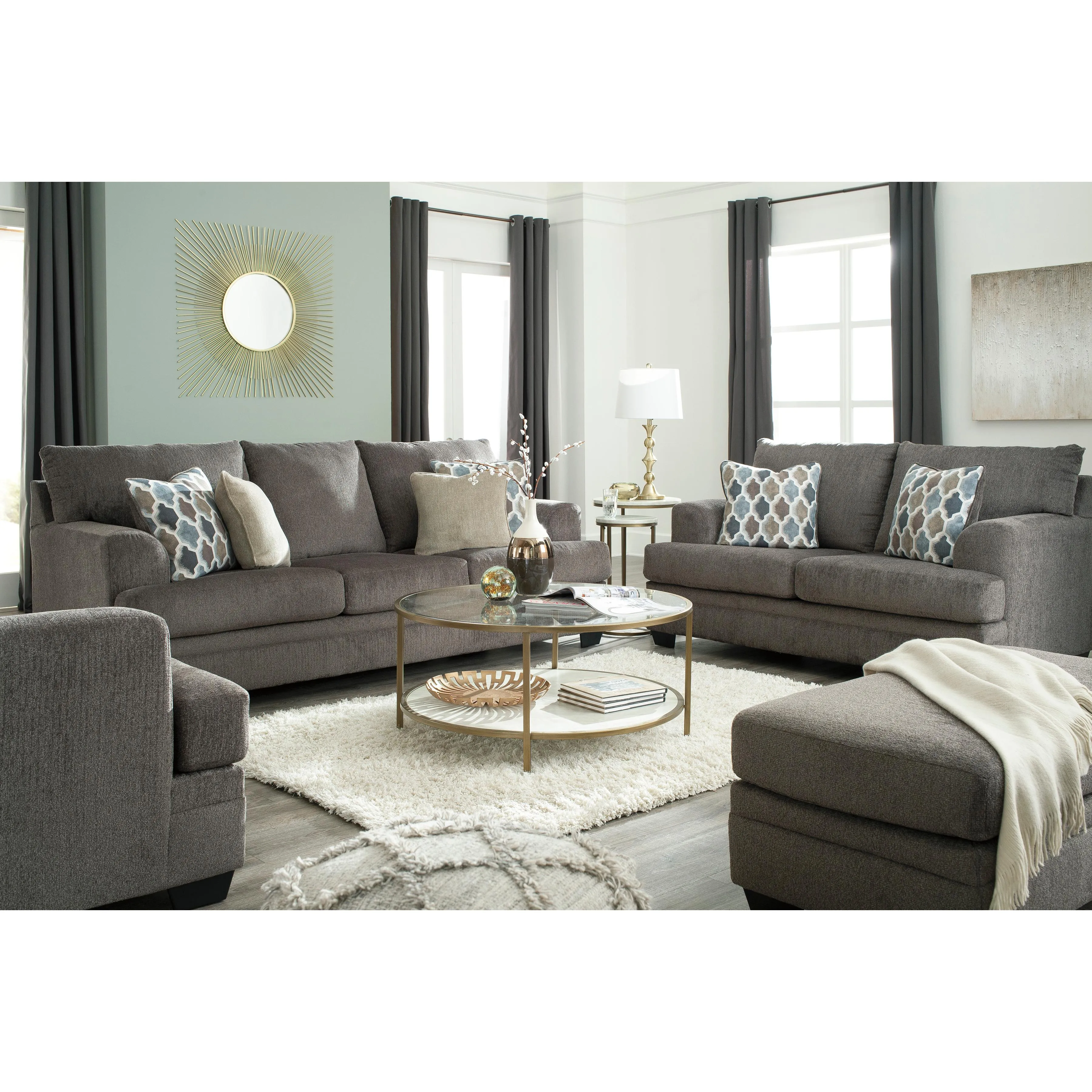 Signature Design by Ashley Dorsten Stationary Fabric Loveseat 7720435