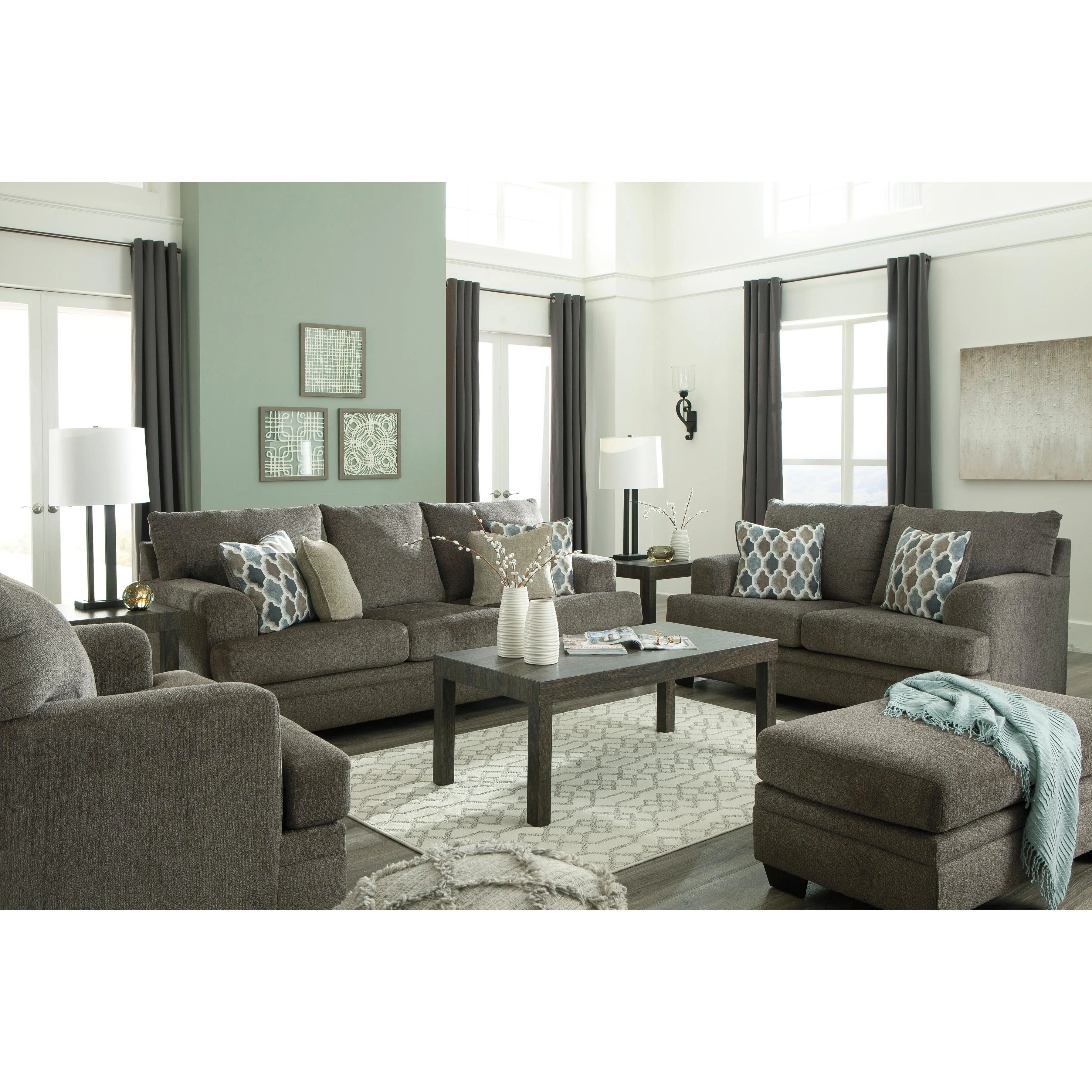 Signature Design by Ashley Dorsten Stationary Fabric Loveseat 7720435