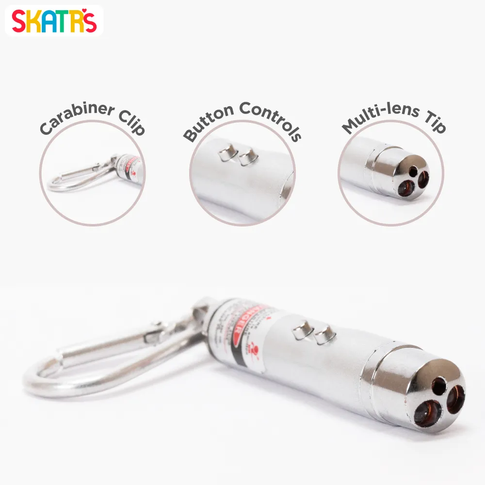 Skatrs Laser Light Toy for Cat (Sliver)