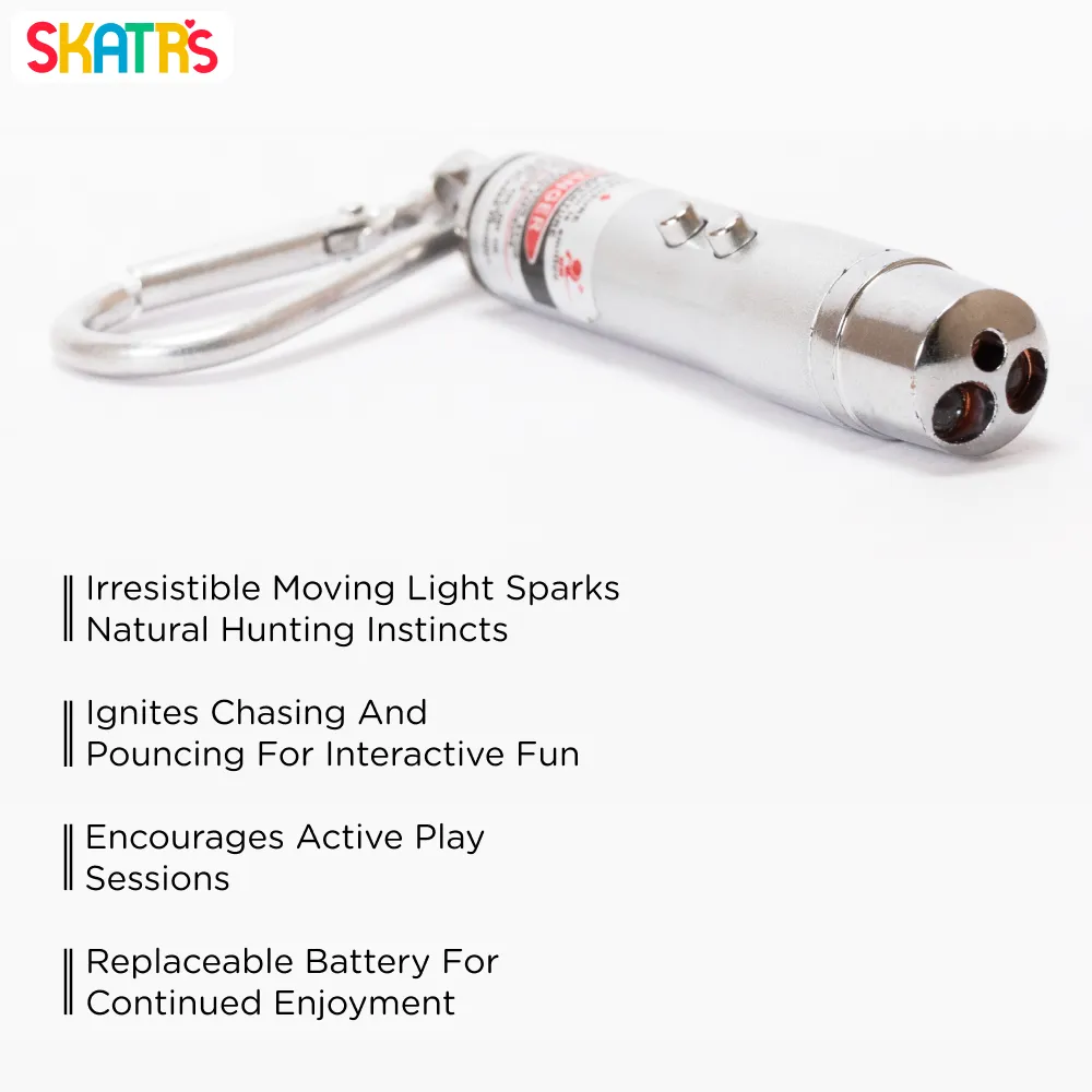 Skatrs Laser Light Toy for Cat (Sliver)