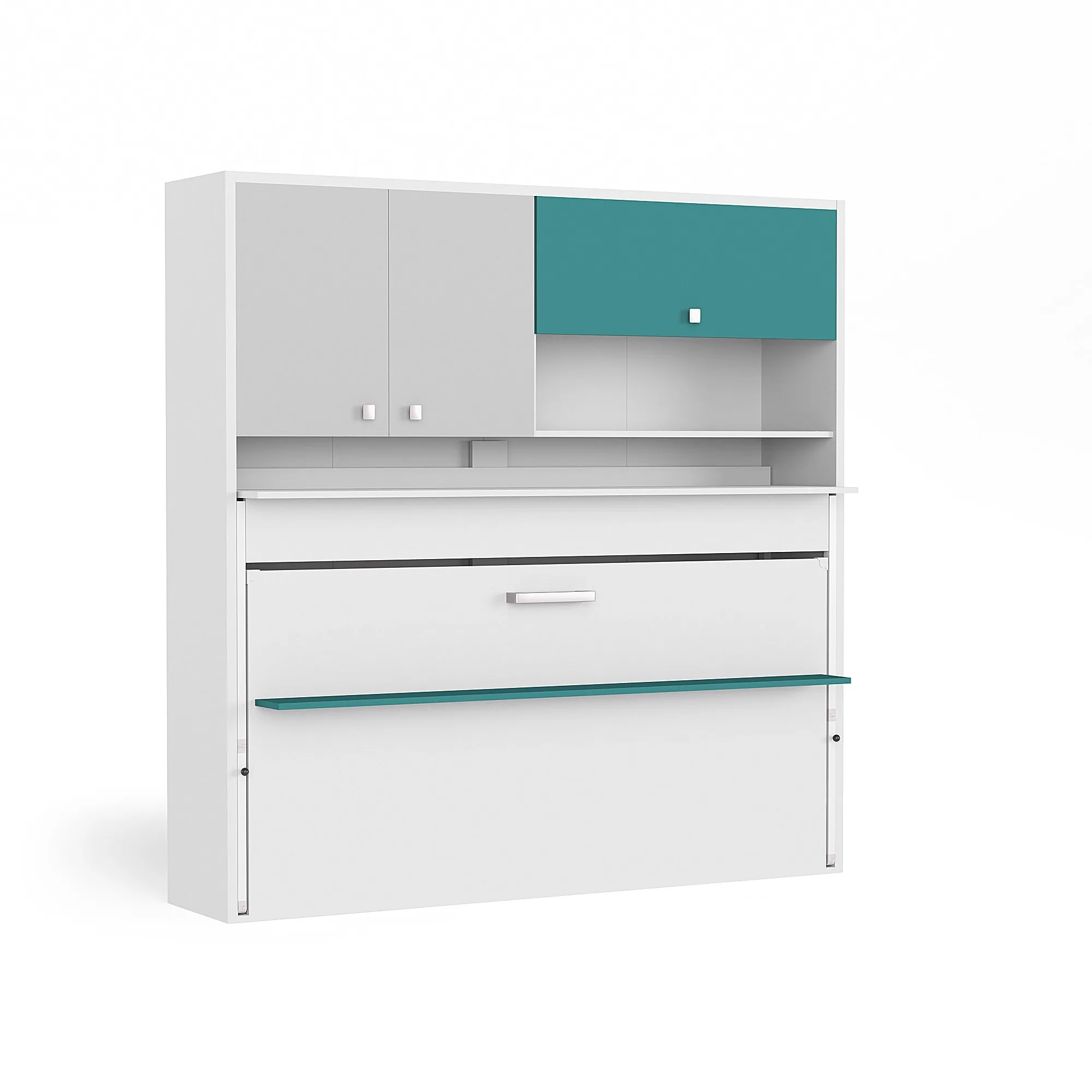Spazio Nitro Single Wall Bed with Secret Desk