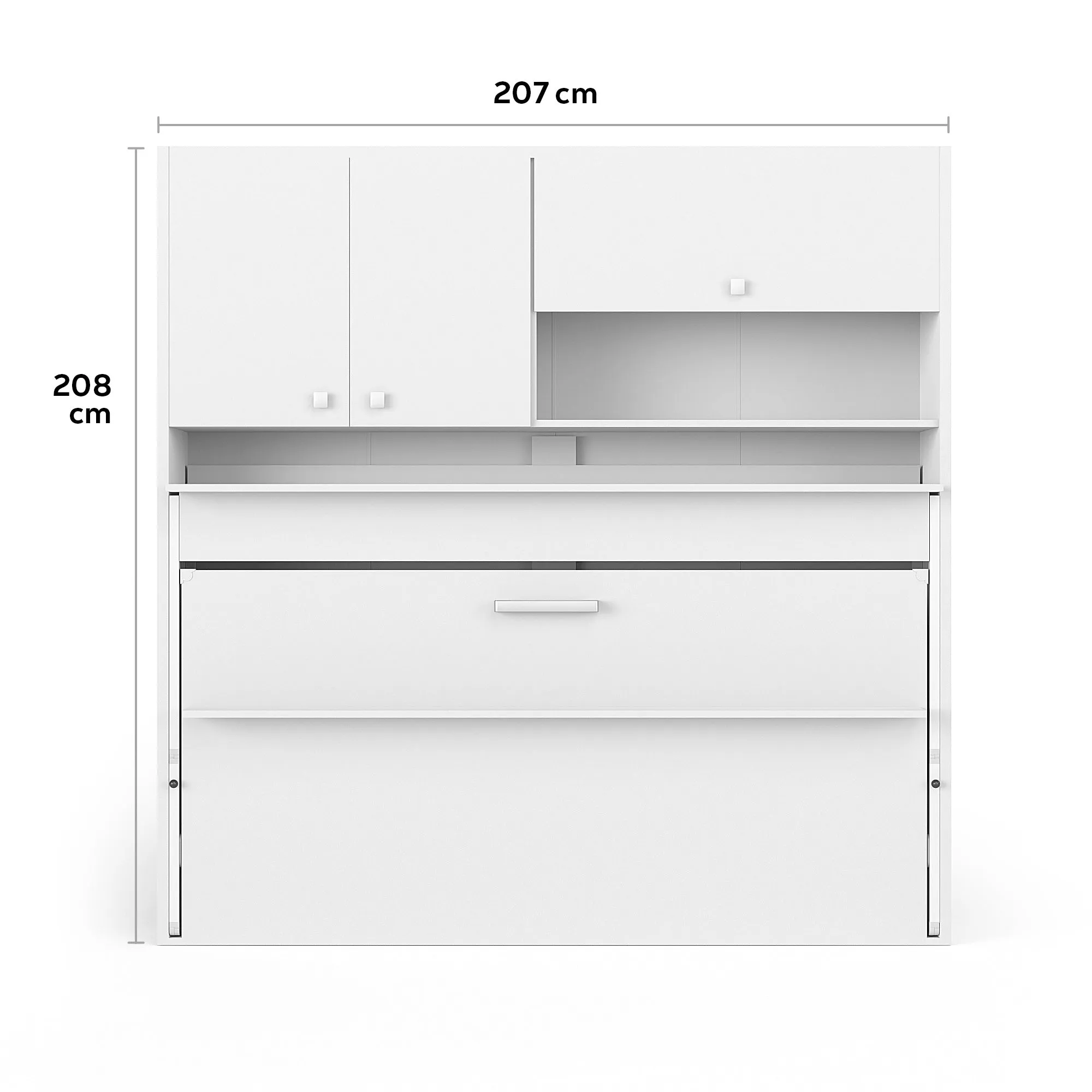 Spazio Nitro Single Wall Bed with Secret Desk