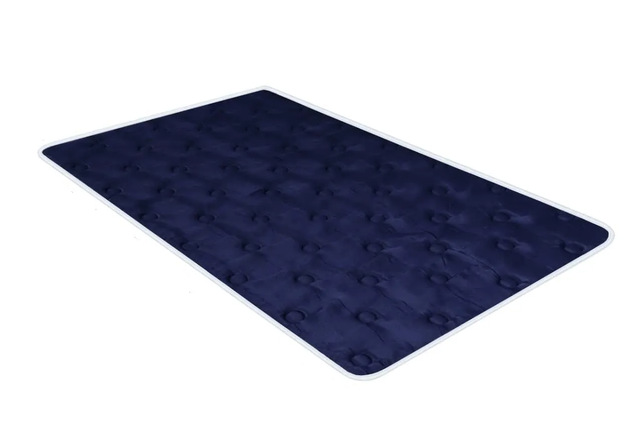 Springtek Roll-Up Travel Lite/Guest Bed/Floor Mat | Mattress 1 inch Single PU Foam Mattress (Blue) (L x W: 72 inch x 36 inch)(72x36 inches)