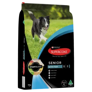 Supercoat Fish Senior Dry Dog Food 18kg