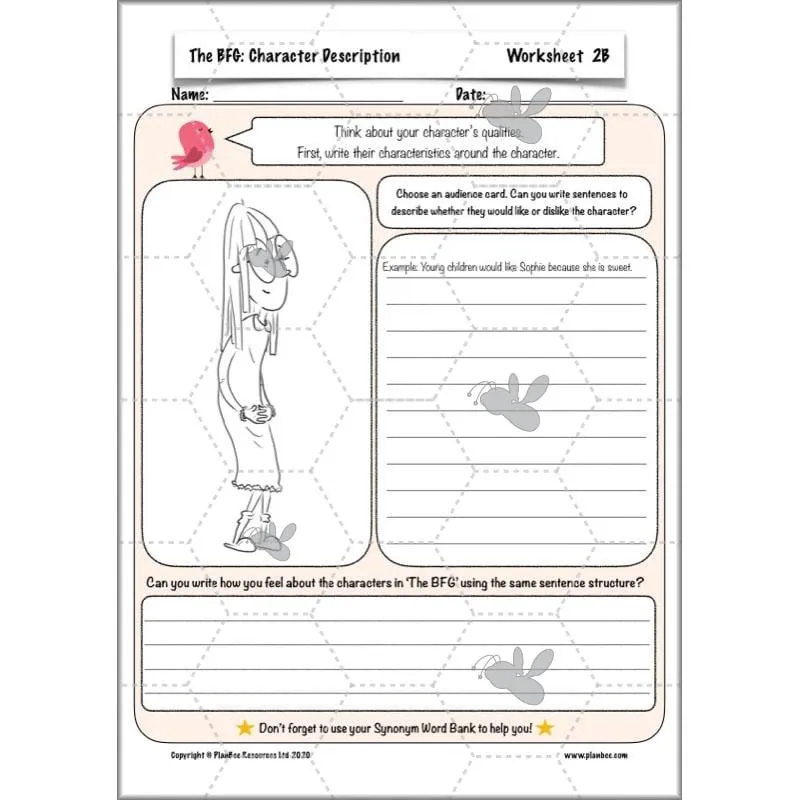 The BFG: Character Description