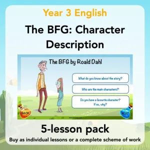The BFG: Character Description