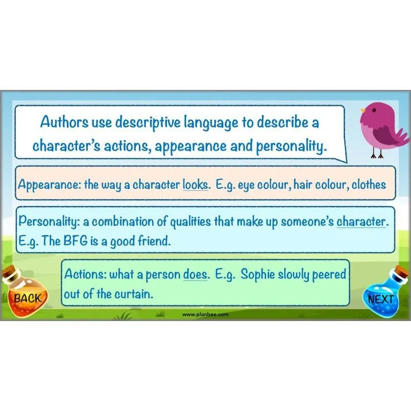 The BFG: Character Description