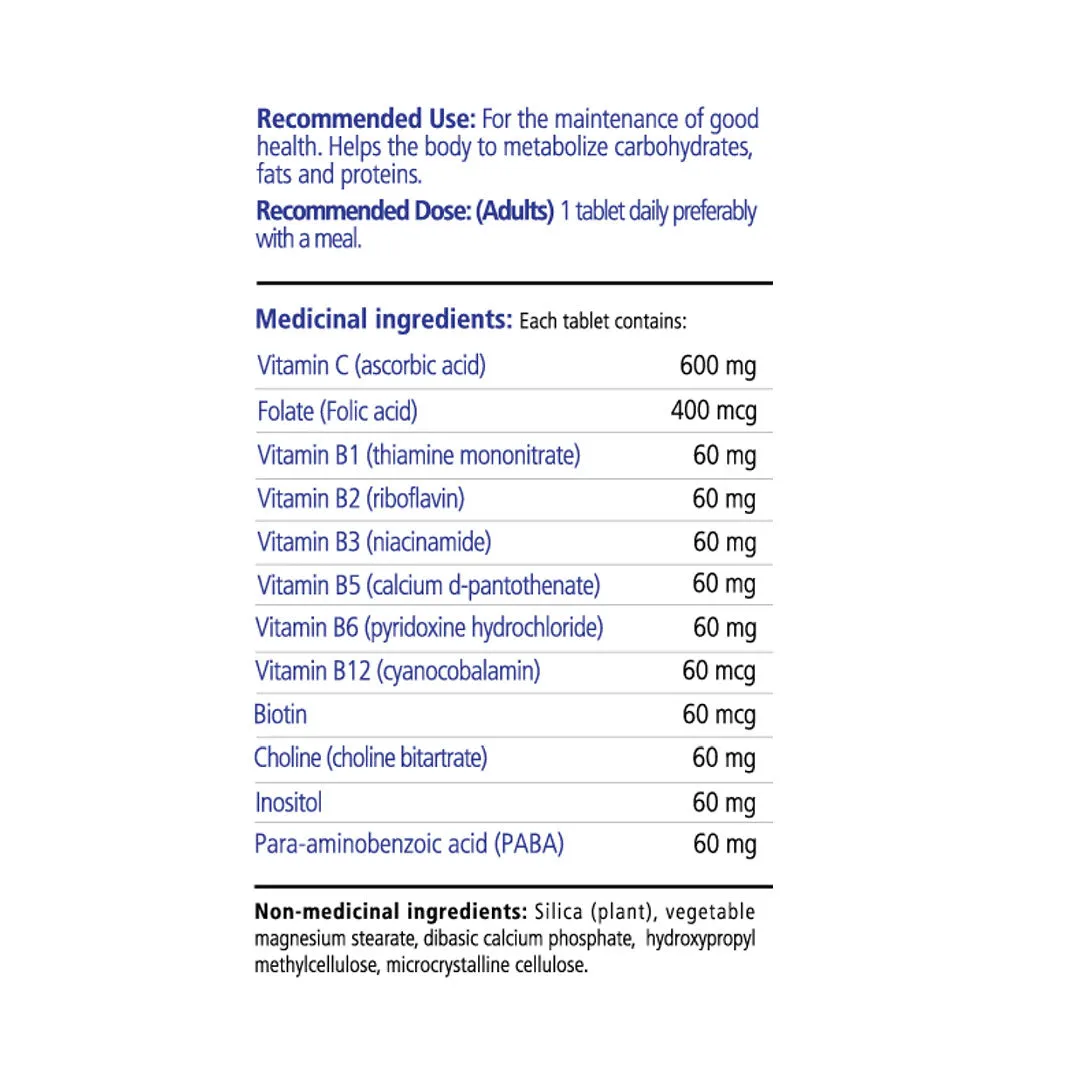 Time Release B Complex   C 600 mg
