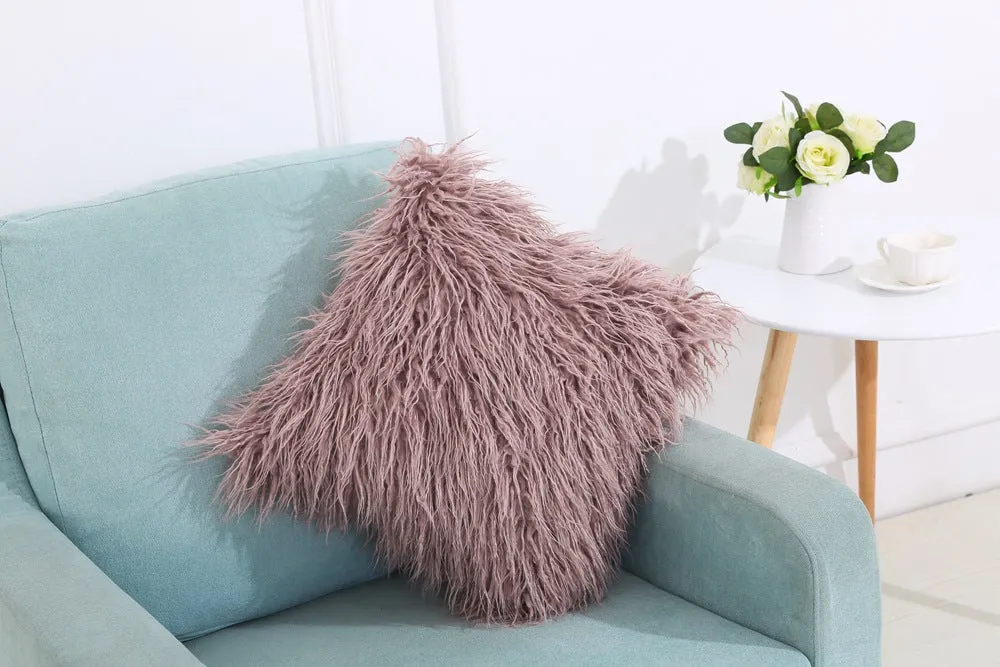 Velvet Pillow Case For Sofa Seat Pink Bed Vintage Cushion Cover 45x45
