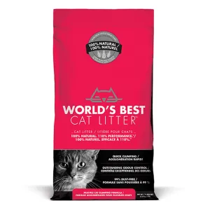 World's Best Cat Litter Multiple Cat Clumping Formula Non-Scented Red 7lb