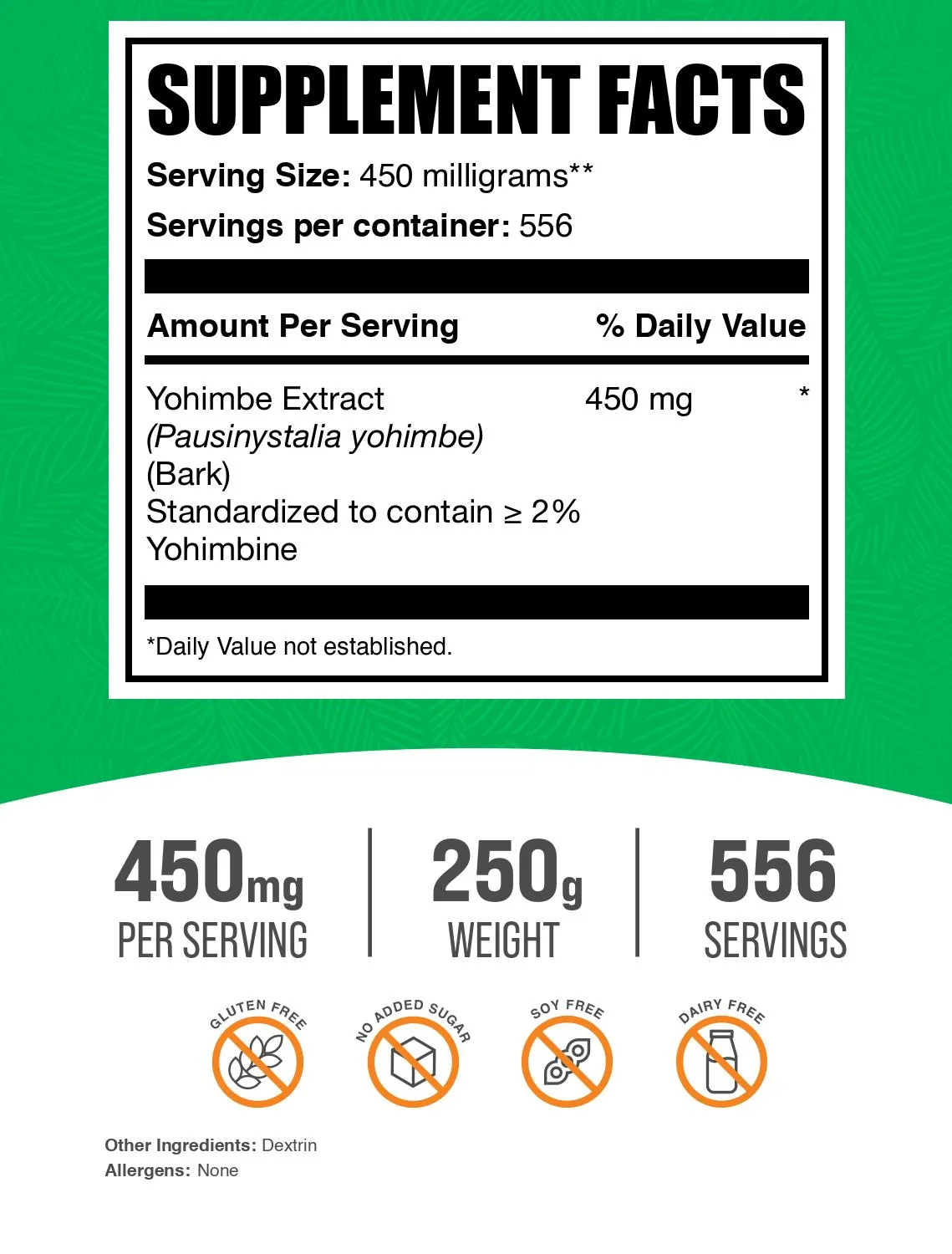 Yohimbe Extract (2% Yohimbine) Powder